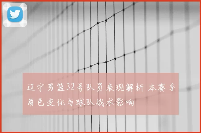 辽宁男篮32号队员表现解析 本赛季角色变化与球队战术影响